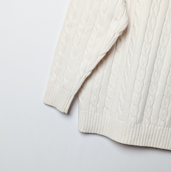 SUNDAY BEST Peggy V Neck Sweater White Wool S Small Aritzia - Picture 11 of 13